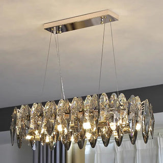 Crystal Pendant Light – Modern Dimmable Lamp with Remote Control for Living Room