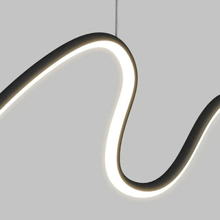 Black LED Pendant Light – Modern Pendant Lamp with Adjustable Color Temperature