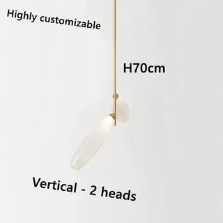 LED Pendant Light – Nordic Design Glass Pendant Lamp with Metal Frame for Dining Room