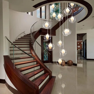 Art Deco Pendant Light – Iron Dining Room Lighting with Adjustable Brightness