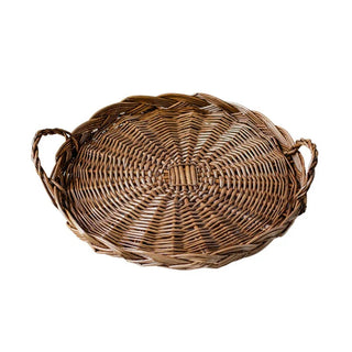 Handwoven metal fruit basket