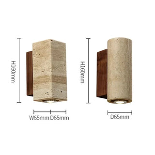 Marble Wall Sconce – Modern Aluminum Wall Light | Soft Bedroom Lighting