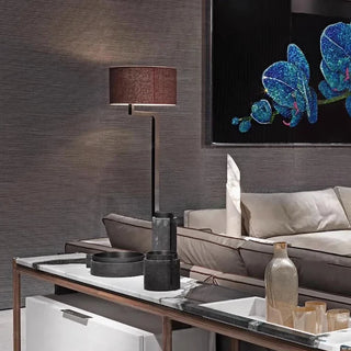 ELDER red marble floor lamp side – Italian modern fabric design