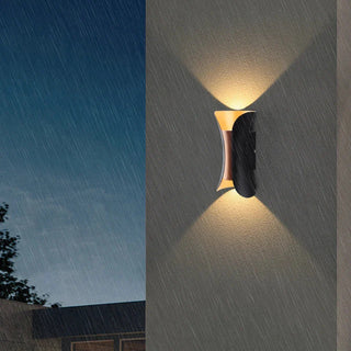 Outdoor Wall Light – Directional COB LED Technology | Matte Black & Gold Finish