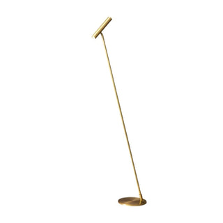 Nordic brass torch floor lamp – minimalist Scandinavian modern