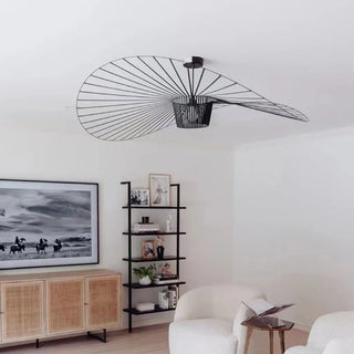 Straw Hat LED Chandelier – Modern Pendant Light | Elegant Dining Room Lighting