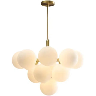 Modern Glass Chandelier – Elegant Living Room Lighting With Chrome Finish & G9 Bulb