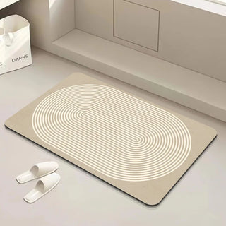 diatomaceous earth eco-friendly quick-dry bathroom floor mat front view