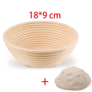 Handwoven rattan bread basket
