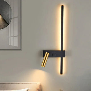 Adjustable LED Wall Light – Aluminium Dual Head Wall Sconce | Modern Black Gold Lighting