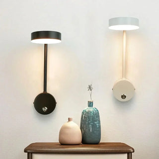 Rotating Wall Light – Directional LED Metal Sconce with Warm Ambient Lighting
