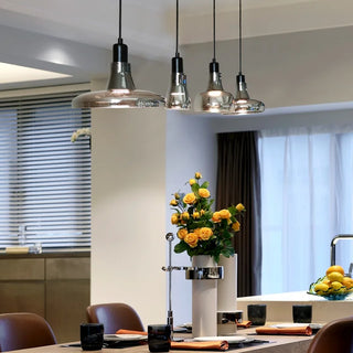 Modern Pendant Lamp – Glass & Metal LED Hanging Light | Nordic Style