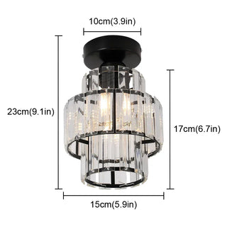 Gold Crystal Ceiling Light – Luxury Bedroom Lighting With Crystal Chandelier Light