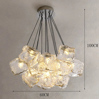 Modern Glass Pendant Light – Elegant Dining Room Lighting with Remote Control