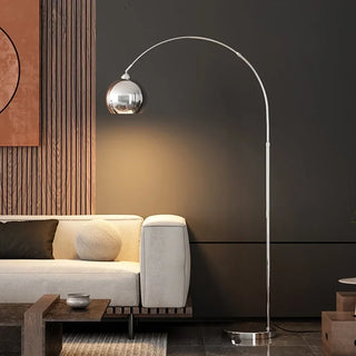 Dimmable Chrome Floor Lamp – Adjustable LED Lighting | Modern Aluminum Design