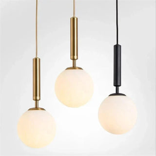 LED Pendant Light – Modern Cosmic Pendant Lighting with Hand Blown Glass & Adjustable Cable