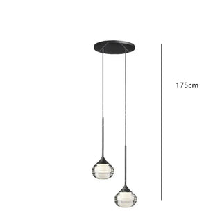 Crystal LED Pendant Light – Modern Dimmable Fixture with Remote Control