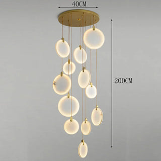 Suspension LED acrylique – Luminaire suspendu moderne pour éclairage de salon
