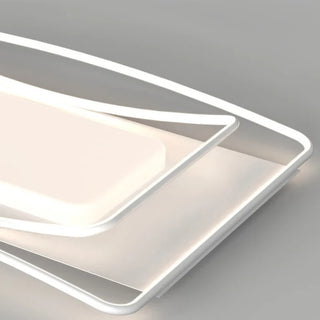 Modern Ceiling Light – White LED Fixture | Dimmable Remote Control Lamp