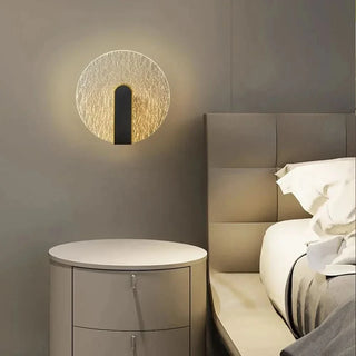 Black Wall Lamp – Contemporary LED Wall Sconce with Acrylic Lampshade Light