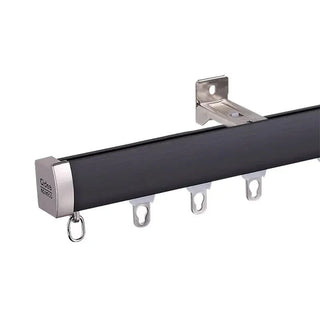 invisible curtain track premium aluminium rail silencing strip modern angle view