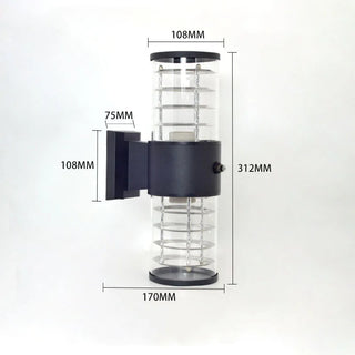Outdoor Wall Light - Aluminum Exterior Wall Lamp With Energy Efficient LED Lighting