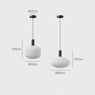 Adjustable Pendant Lamp – Nordic Style Lamp with White Glass Diffuser & Gold Ring