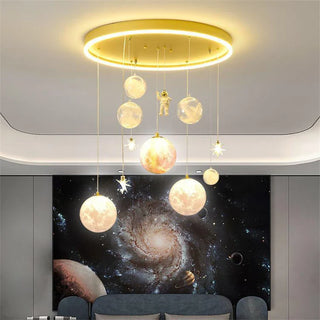 Children's Pendant Light – Dimmable LED Starry Night Lamp with Remote Control