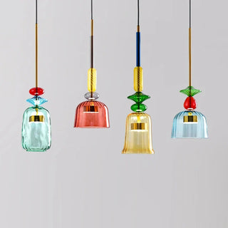 Colorful Pendant Lamp – Nordic Style Geometric Pendant Light with LED Energy Efficient Lighting