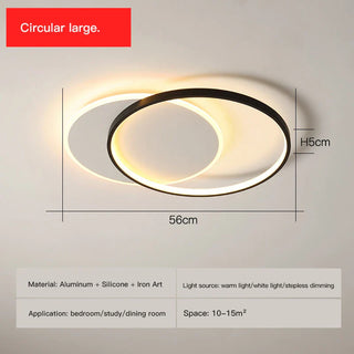 Dimmable LED Ceiling Light – Modern Frosted Design with Adjustable Soft Lighting