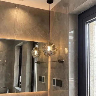 Scandinavian Pendant Lamp – Modern Hanging Lamp with Lava Glass Lighting