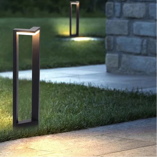 Modern Garden Lamp – Black Aluminum Outdoor Lighting Fixture | Stylish Patio Light
