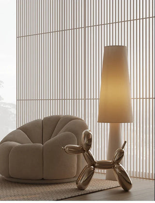 Nordic Floor Lamp – Modern Fabric Shade | Durable Iron Frame Lighting