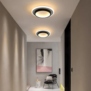 Black Acrylic Ceiling Light – Modern Living Room LED Fixture by Lumavera
