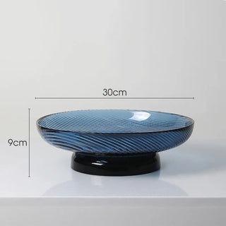 crystal glass bowl earthworks handcrafted luxury dining fruit bowl elegant tableware feature view