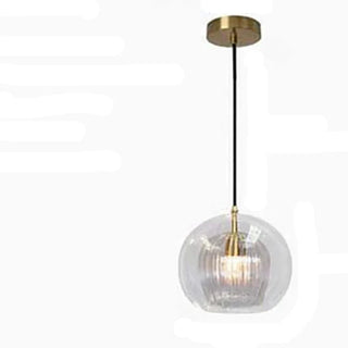 Glass Pendant Lamp – Modern Pendant Light with LED Lighting & Adjustable Height