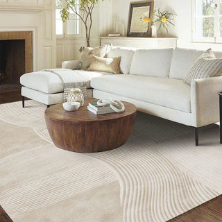 modern minimalistic rug luxury european woven decorative non slip quick drying carpet side view