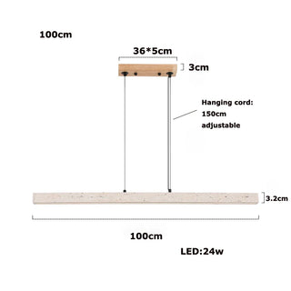 Stone Steel Chandelier – Contemporary Dining Room Lighting | Dimmable LED Fixture