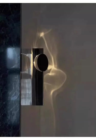 Stainless Steel Wall Light – Minimalist Bedroom Lamp with Built-In LED Module