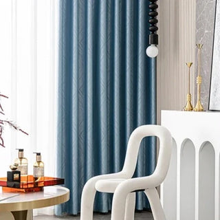 insulated blackout curtain scandinavian thermal energy saving drapes side view