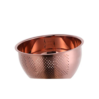 stainless steel drainer rust resistant kitchen strainer basket bali kitchenware set view