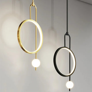 Modern Ring Pendant Light – LED Hanging Lamp With Adjustable Height & Warm Accent Lighting