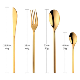 designer cutlery set stainless steel luxury dining utensils eco-friendly flatware product view