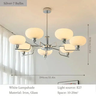 Modern Iron Chandelier – Stylish Ceiling Light with LED for Living Room Lighting