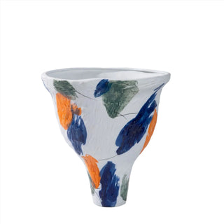graffiti ceramic vase handmade blue porcelain art vase lorena close-up
