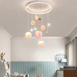 Children's Pendant Light – Dimmable LED Starry Night Lamp with Remote Control
