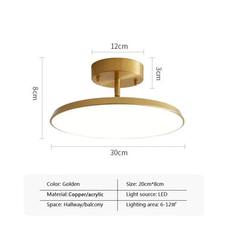Surface LED Ceiling Light – Modern Adjustable Aluminum Acrylic Lamp for Living Room