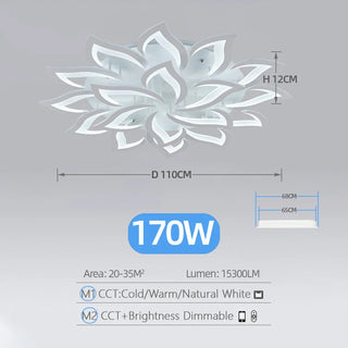 Acrylic Ceiling Light – Modern Dimmable Surface Mount Fixture for Living Room Lighting