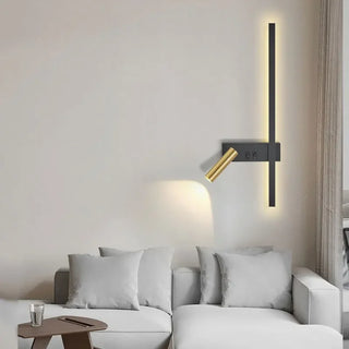 Adjustable LED Wall Light – Aluminium Dual Head Wall Sconce | Modern Black Gold Lighting
