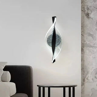 Modern Acrylic Wall Light – Artistic Snowflake Design | Gold Finish LED Lamp